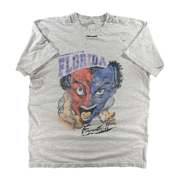 Fruit of the Loom Other - Vintage University Of Florida Fanatic T-Shirt Mens XL Distressed College UF NCAA